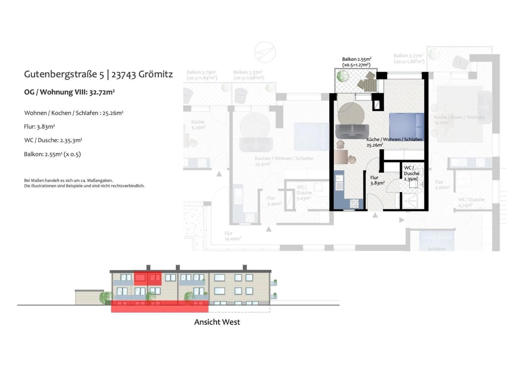 Ostsee-Quartier 8 Gutenbergstrasse 5 Apparto 格洛米茨 外观 照片